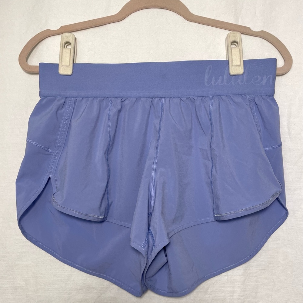 Lululemon Athletica Shorts Logo Waistband Elastic Yoga Running